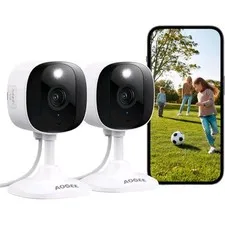 AOQEE 2K Cameras for Home Security-Outdoor/Indoor Camera WiFi Weatherproof New