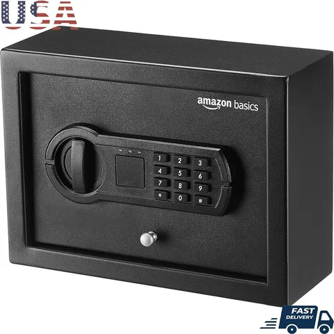 Programmable Electronic Lock Safe W/ Concealed Hinges & Mounting Hardware New