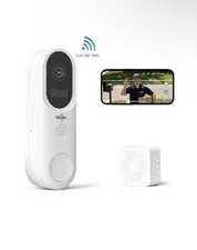 4MP Video Doorbell Camera with 2-Way Audio, 2.4G/5G Dual Band WiFi