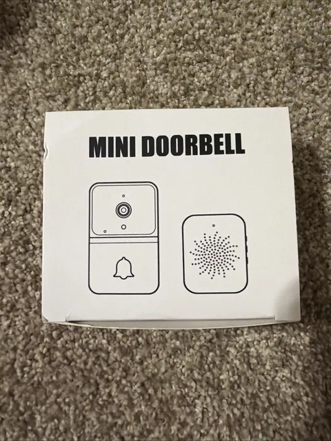 Mini Doorbell Camera WiFi 2-Way Audio Night Vision White