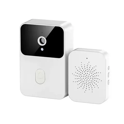 Wired-Free Smart Video Doorbell Camera with Two-Way Intercom, Night/Vision, Voic
