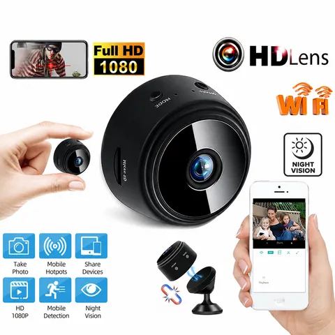 Mini Wireless Record Camera WiFi IP Home Security DVR Night Vision HD USB 1080P