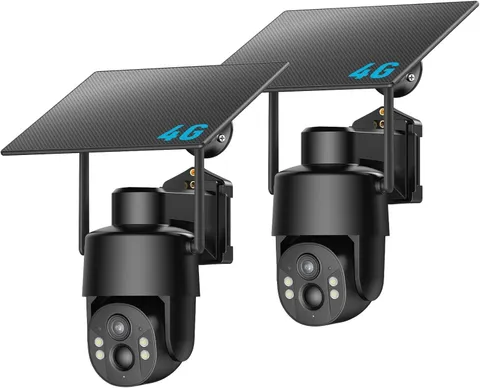 4G LTE Cellular Security Camera, No WiFi Needed, 2K Live Video