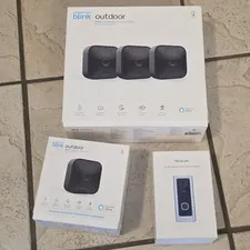 Blink Outdoor 3-Camera System 1080p Wireless Battery Weatherproof Alexa