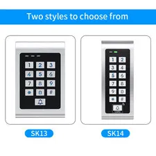 Tuya Wifi Metal Case Access Control Keypad Backlight Anti-Vandal Temporary Passw