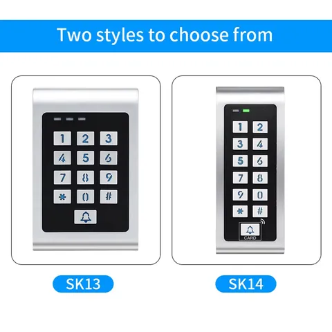 Tuya Wifi Metal Case Access Control Keypad Backlight Anti-Vandal Temporary Passw