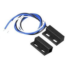 Wired Door Contact Sensor SHOPS NO NC Surface Mount Magnetic Reed Switch Black