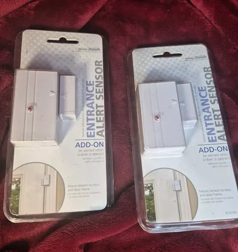 2-Heath Zenith Entrance Alert Sensor Add On Door Window Sensor Wireless Security