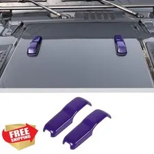 Voodonala Hood Hinge Cover Trim for Jeep Wrangler JL/JT 2018+, Purple 2Pcs