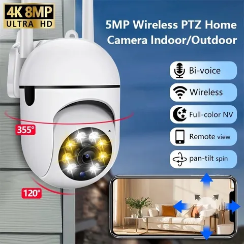 WiFi 1080P HD Indoor Outdoor 360 Degree Wireless Security Camera Night Vision