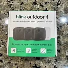 Blink Outdoor 4 Battery Powered 3-Camera Security System