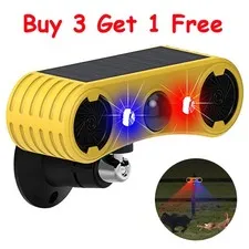 Outdoor Solar Wireless Motion Sensor Alarm 13 Sound Detector 130db Loud Noise