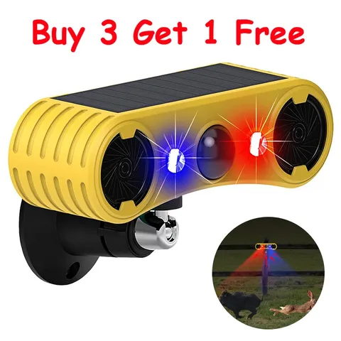 Outdoor Solar Wireless Motion Sensor Alarm 13 Sound Detector 130db Loud Noise
