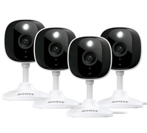 2K Cameras for Home Security-Outdoor/Indoor Camera for C1-White-4pack-2.4G