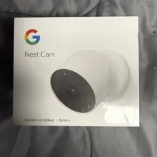 Google Nest Cam Indoor/Outdoor Surveillance Camera - Snow, Pack of 1