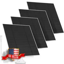 4 Pack 5W Solar Panels for Outdoor Security Cameras Type-C