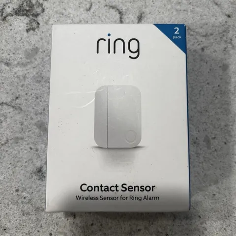 Ring Contact Sensor Wireless Door Sensor 2-Pack Wi-Fi Alexa Compatible White