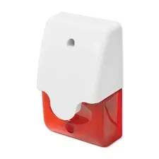 Indoor/Outdoor 110dB Mini Siren w/ Red Strobe