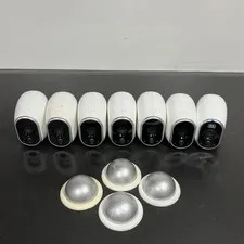 LOT OF 7 Netgear Arlo VMC3030 Wireless Smart Security Cameras NO BATTERIES