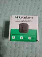 Blink Outdoor 4 - Battery-Powered Smart Security Add-on Camera Black, NEW