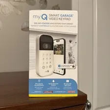 MyQ Smart Garage Door Video Keypad, Part# MYQ-K40TCXW, White, HD, Rechargeable