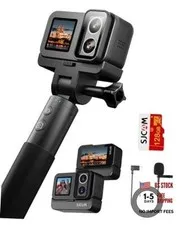 SJ20 Action Camera,Ultra Night Vision & True 4K,8H Power,4K 128GB+MIC Black
