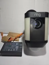 Ring Spotlight Cam Outdoor Battery Powered Security Camera Black