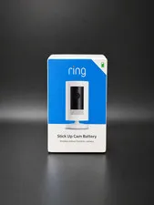 Ring  Outdoor Wireless Security Camera (Stick Up Cam) - White