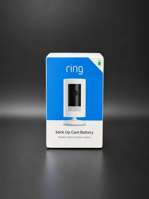 Ring  Outdoor Wireless Security Camera (Stick Up Cam) - White