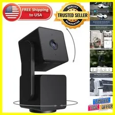WiFi Indoor/Outdoor Security Camera with 2-Way Audio, Night Color Vision, 1-Pack