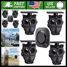 Solar Wireless Driveway Alarm System, 1/2 Mile Range, Outdoor Motion Sensor