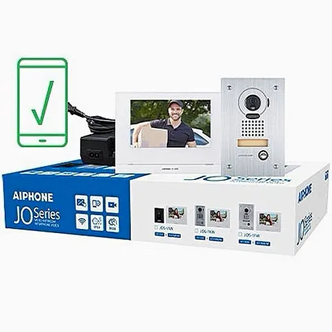 Aiphone JO Series Wi-Fi Video Doorbell Intercom Kit 7in LCD Monitor & Station