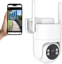6MP TUYA Security Camera Outdoor, 2.4G/5G Wifi Cameras for Home Security | 24/7