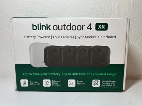 Blink Outdoor 4 XR 4-Camera Smart Security System Battery Powered NEW SEALED
