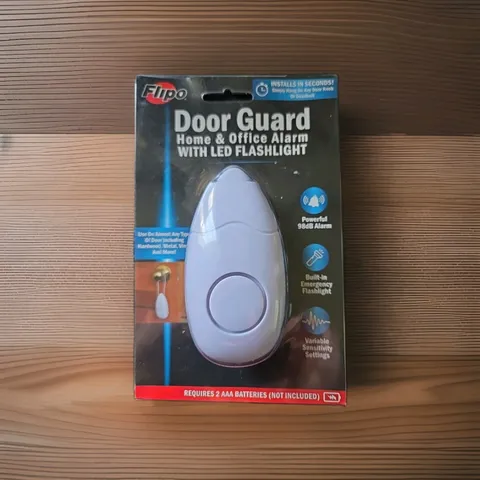 Alarm Door Guard Home Office Dorm LED Flashlight Security New Sealed - Flipo