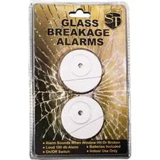 Safety Technology 100 dB Glass Breakage Alarm 2-Pack - ST-GLASS