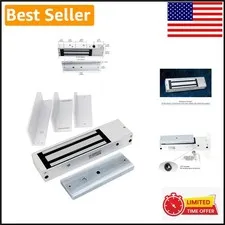 Heavy Duty Access Control Magnetic Door Lock - 12VDC/24VDC Indoor & Outdoor Safe