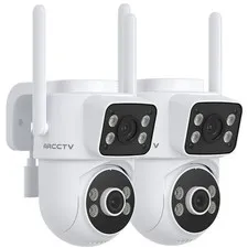 ARCCTV Dual Lnes Wireless IP Security Camera Pan/Tilt Outdoor Color Night Vision