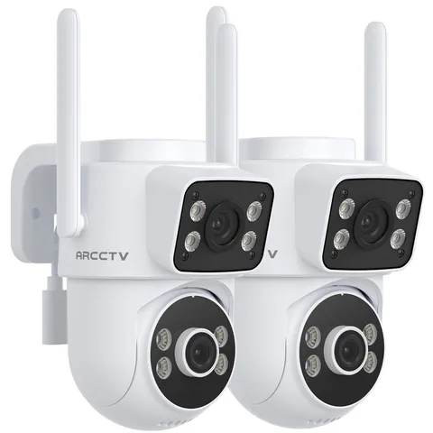 ARCCTV Dual Lnes Wireless IP Security Camera Pan/Tilt Outdoor Color Night Vision