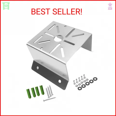 Coolotic CCTV Security Camera Corner Mount Bracket, Stainless Steel Wall Corner