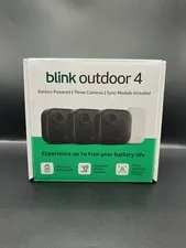 Blink Outdoor 4 Battery Powered 3-Camera Security System NIB 