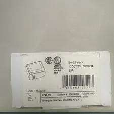 Cooper SP20-MV Greengate Switch Pack 20 Amp 120/277V 50/60 Hz Appliance Control
