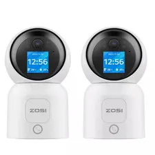 Wired 2.5K 4MP Plug-In Indoor Smart Home Security Camera, 360° PT Baby/Pet Monit