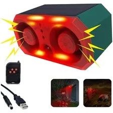 Dual-Speaker Siren & Strobe Lights Security Alarm