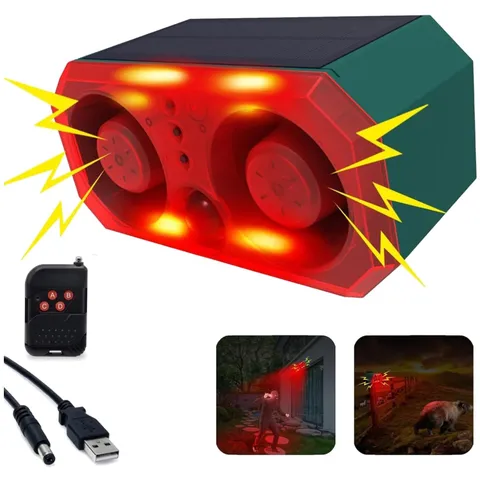 Dual-Speaker Siren & Strobe Lights Security Alarm