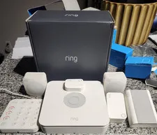 Ring Alarm Home Security Kit White Base, Keypad, Sensors, Extender Alexa Z-Wave