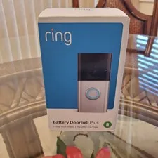 New Sealed RING, Battery Doorbell Plus 1536p HD+ Video Head-to-Toe View Camera