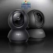 BLACK TAPO 2K PAN/TILT SECURITY CAMERA FOR BABY MONITOR DOG CAMERA W/MOTION 