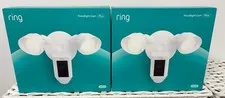 Ring Floodlight Cam Wired Plus Motion-Activated Camera 1080p White - NEW IN BOX