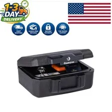 Fireproof Money Safe with Key Lock - Portable Protection, 14.3x11.2x6.1 Inch